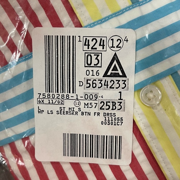 Lands' End Women's Tall Cotton Denim Button Front Long Sleeve Dress - Picture 4 of 7